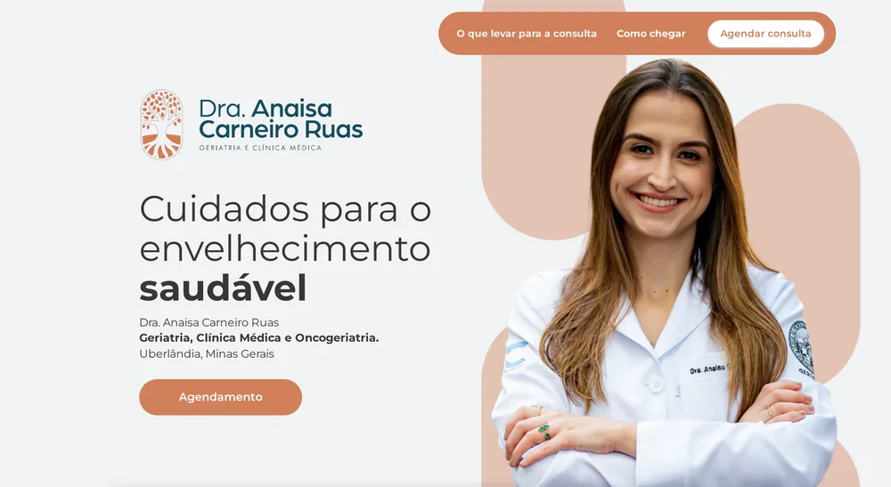 Prévia da landing page de Dra. Anaisa Carneiro Ruas