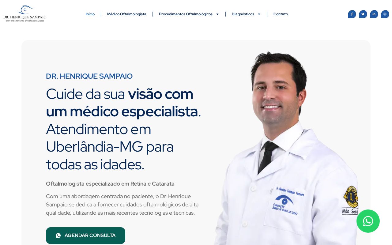 Prévia da landing page de Dr. Henrique Sampaio